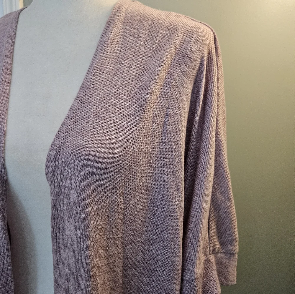 Torrid Women's Size 3 Lavender Open-Front Cardigan Sweater Short Sleeved - Picture 2 of 12